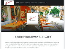 Tablet Screenshot of cafeamadeo.com